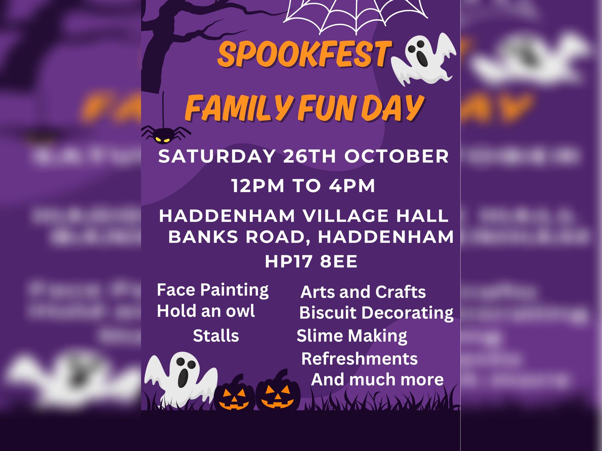 Spookfest Halloween Family Fun Day in Haddenham Buckinghamshire