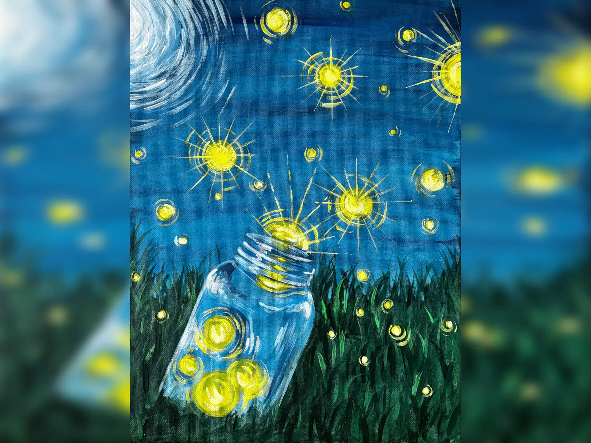 Paint a Pic: van Gogh Fireflies