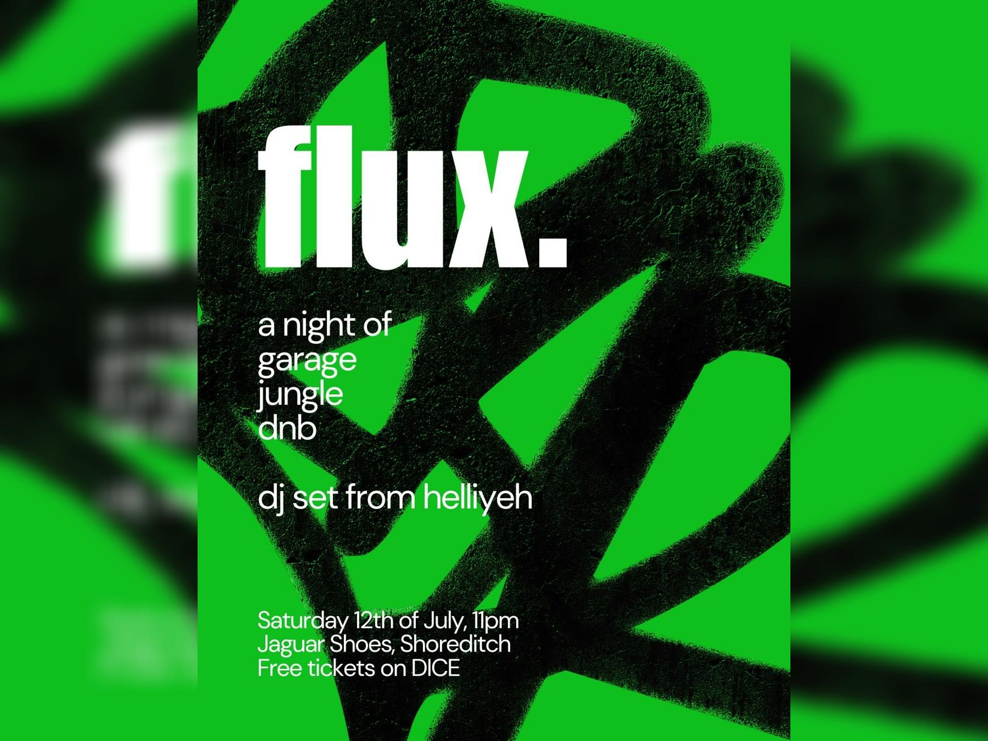 Flux: a Night of Garage, Jungle, Dnb
