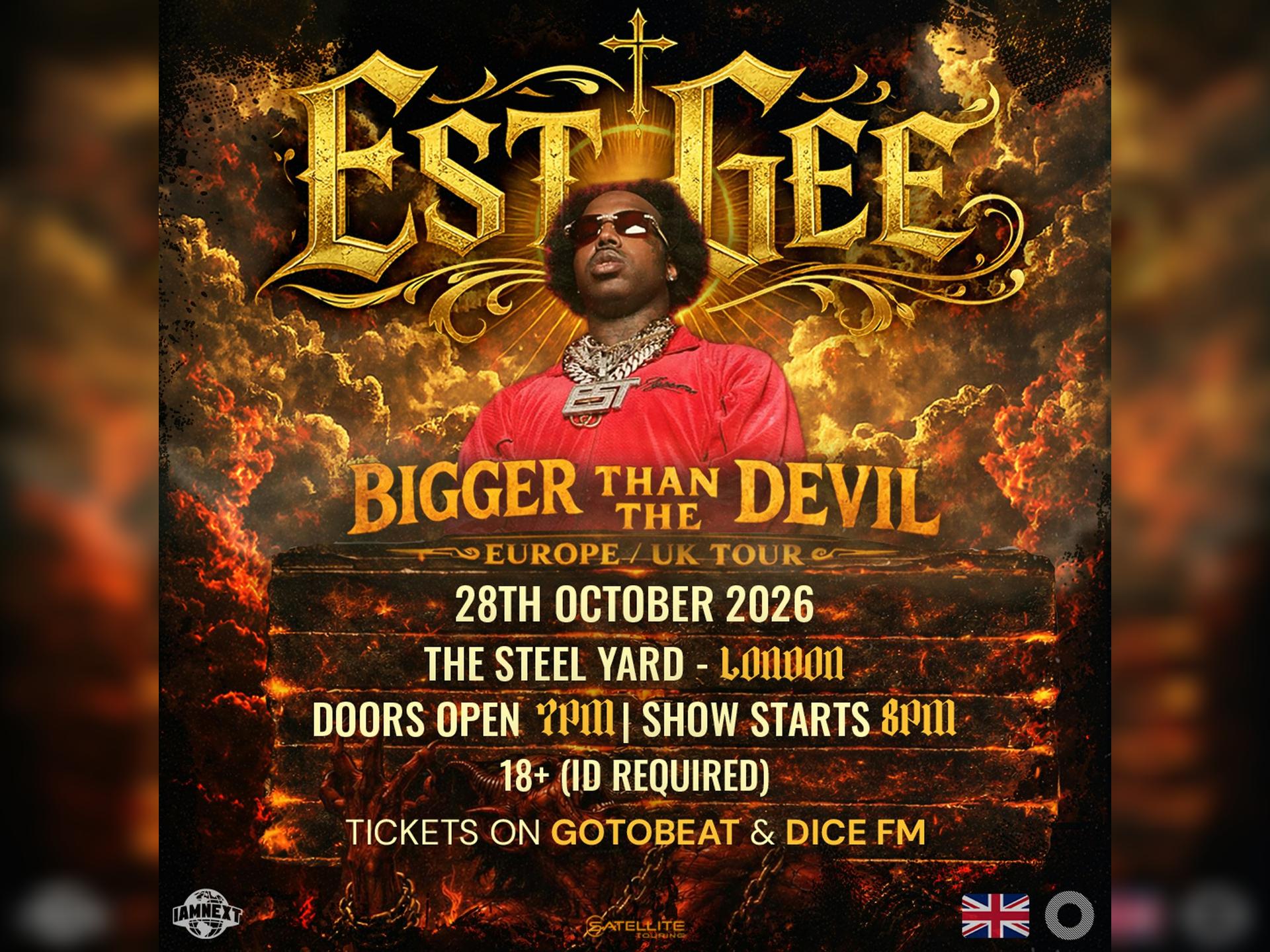 Est Gee - London - Bigger Than the Devil Tour