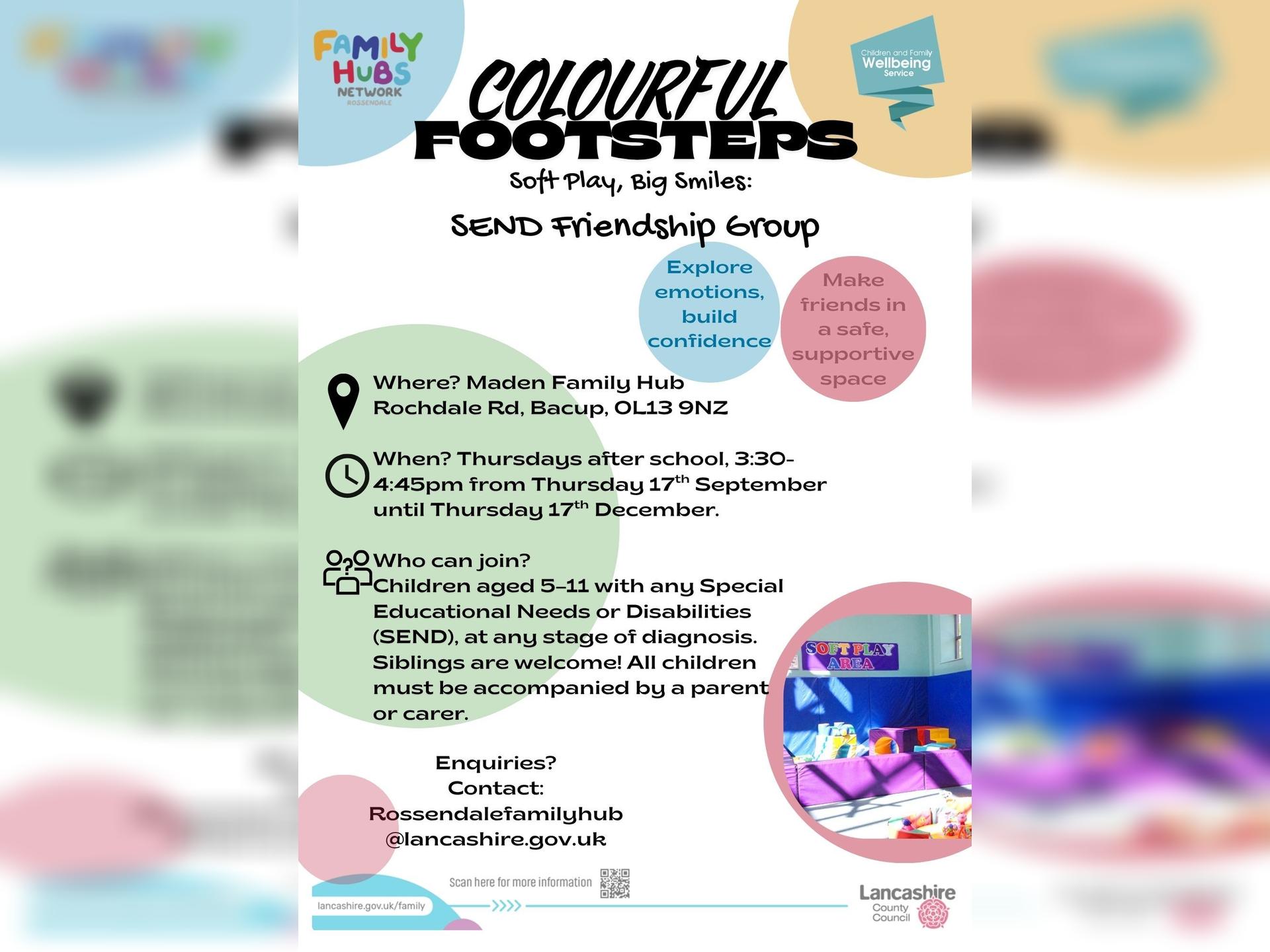 Colourful Footsteps Send