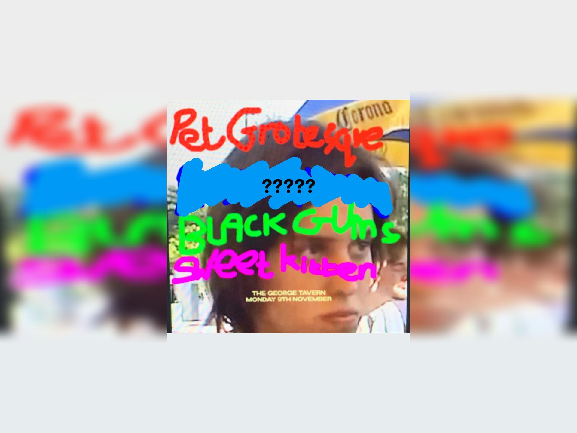 Pet Grotesque, Black Gums, Sweet Kitten