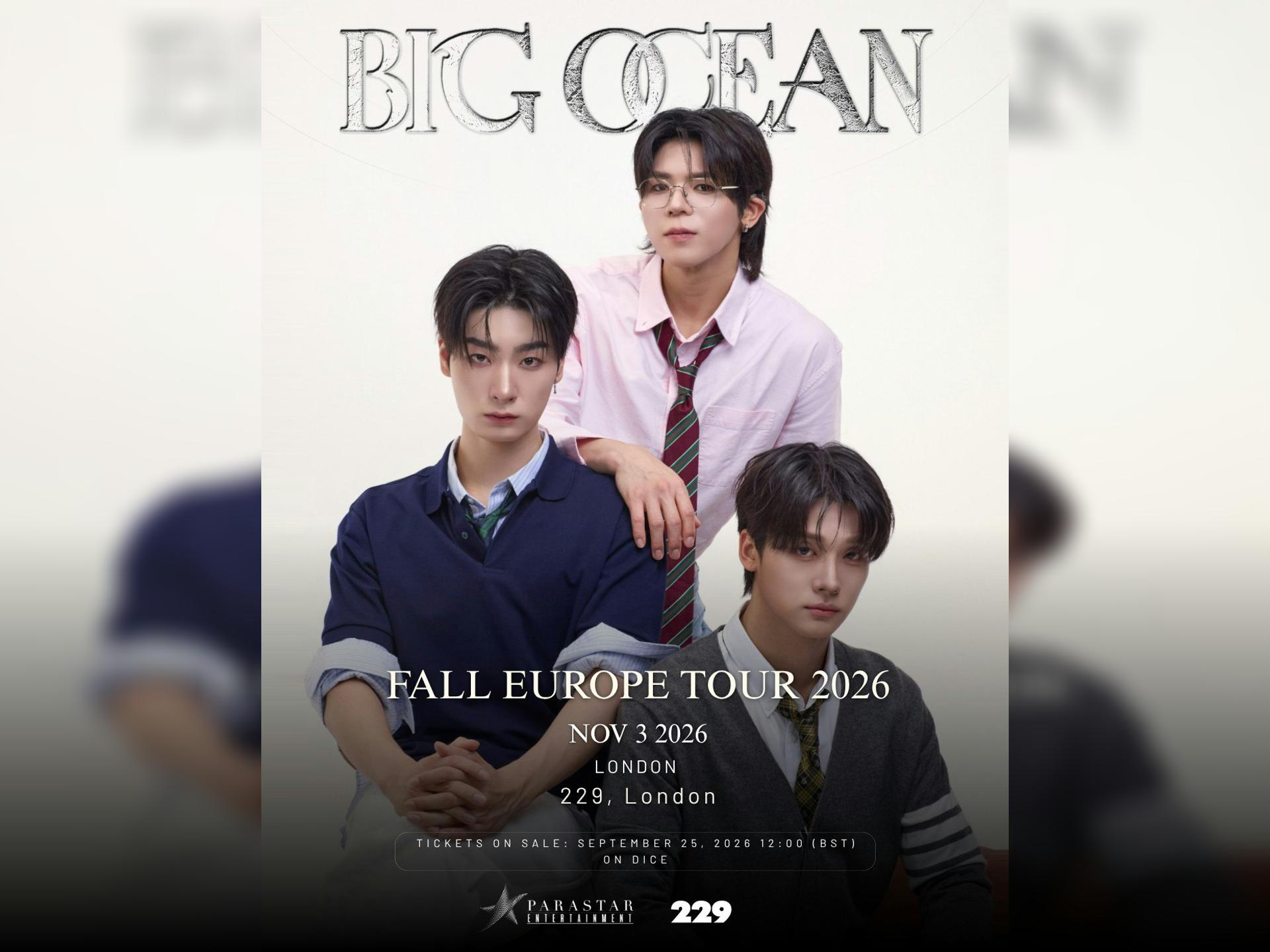 Big Ocean Fall Europe Tour 2026 - London