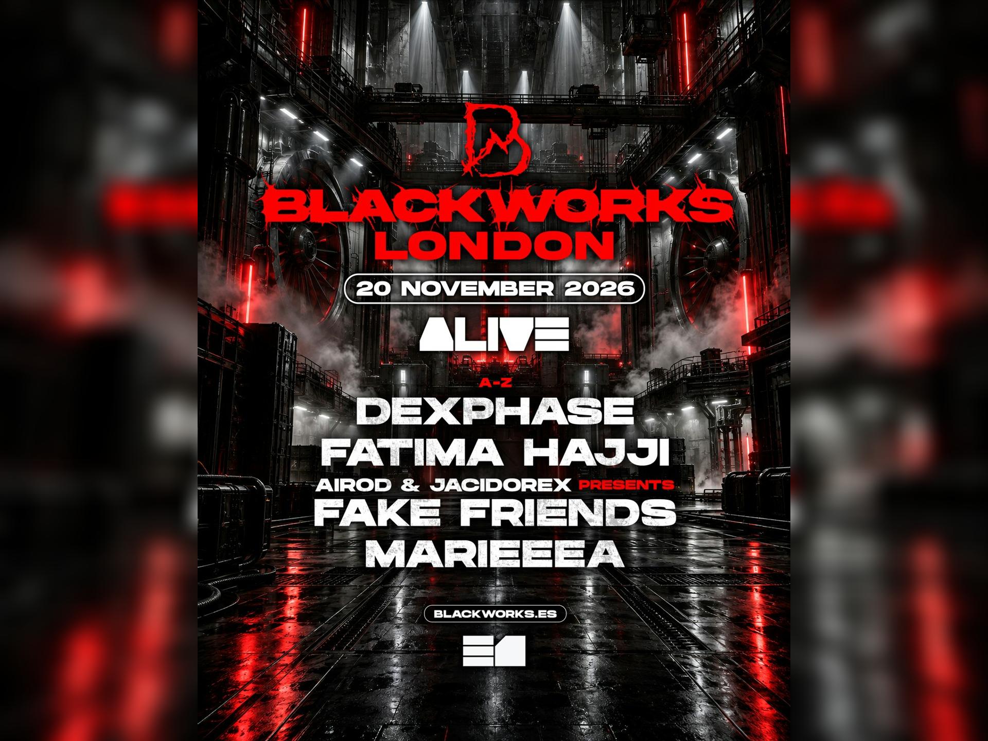 Alive X Blackworks Presents Fatima Hajji & Fake Friends