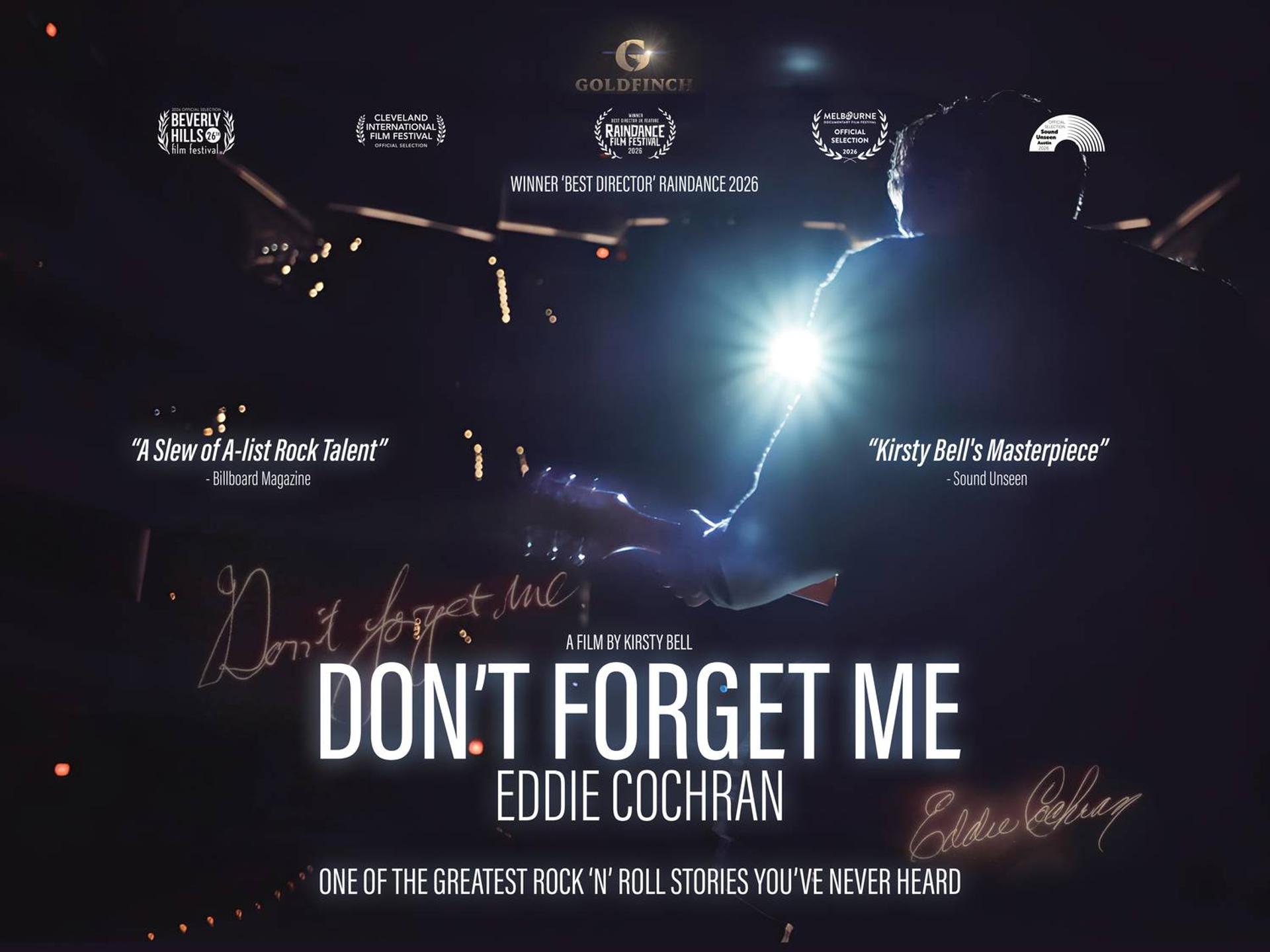 Don't Forget Me, Eddie Cochran (Cert Tbc, 2026) Plus Q&a With Producers Ben Edwards & Simon Green