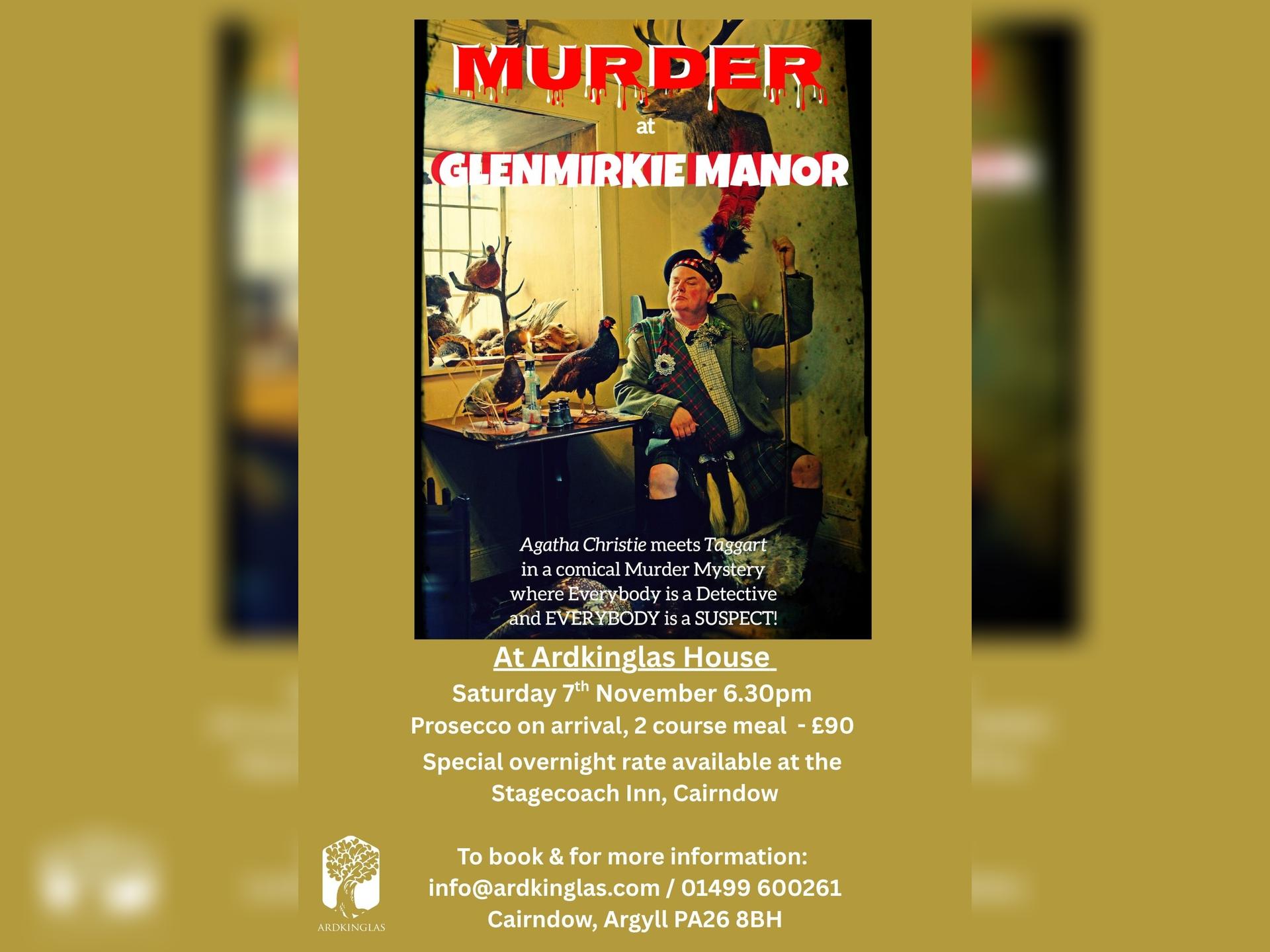 Murder Mystery Evening Ardkinglas House