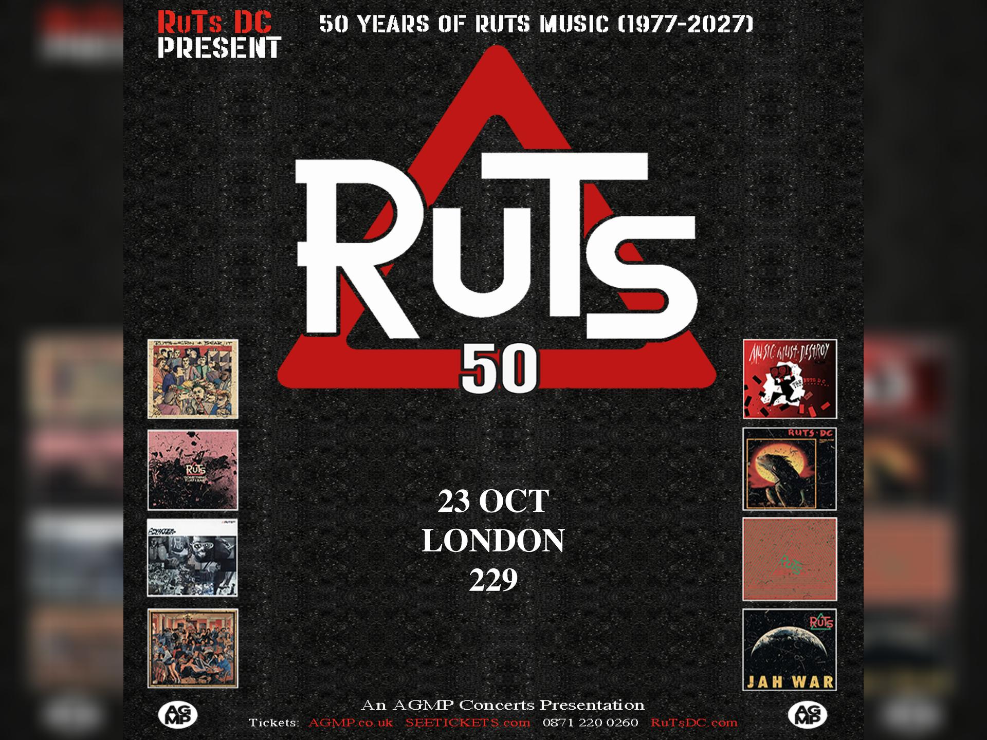 The Ruts '50 Years of Ruts Music 1977-2027'