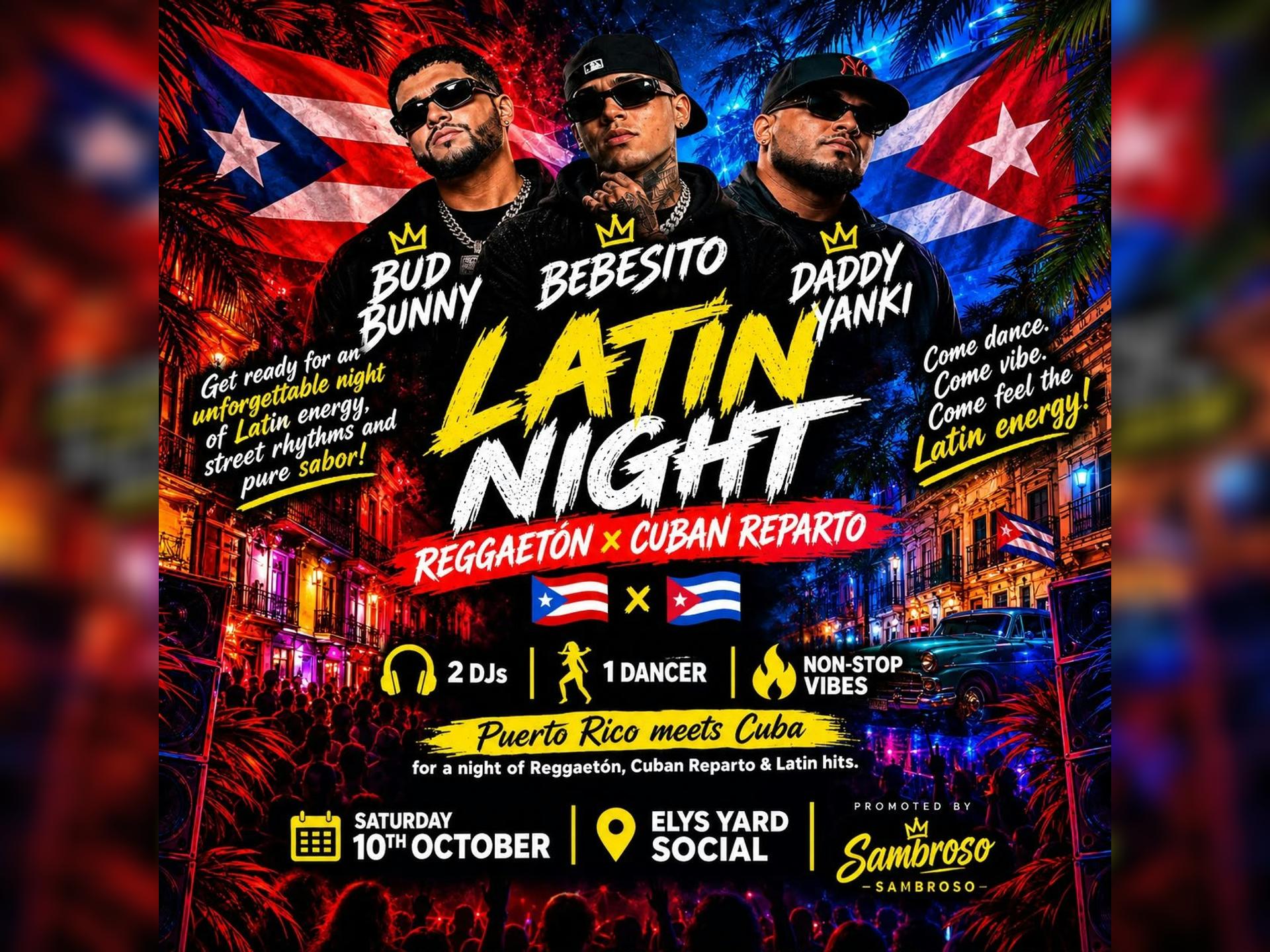Latin Night - Reggeaton X Cuban Reparto