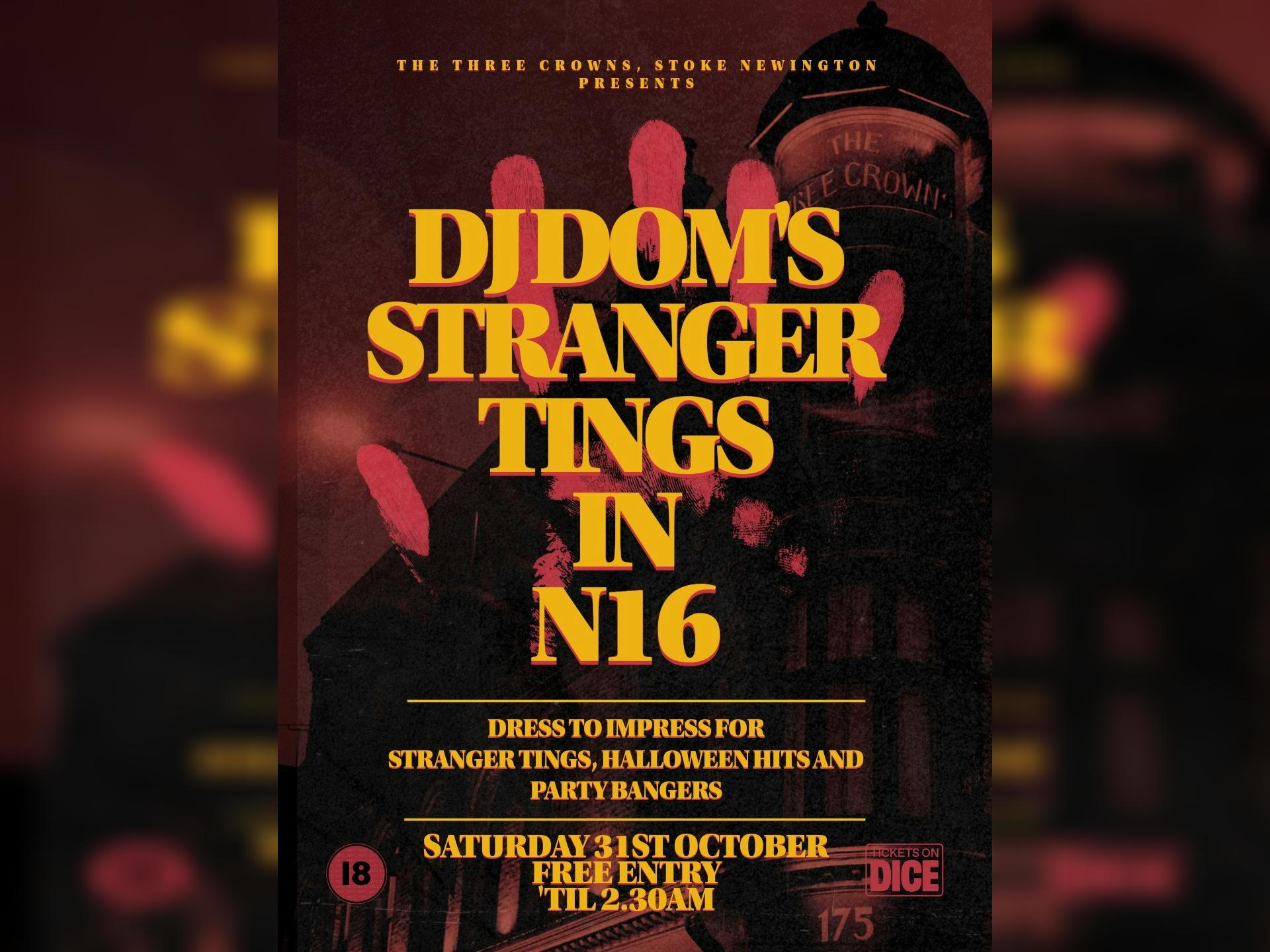 Stranger Tings - Three Crowns Halloween Party