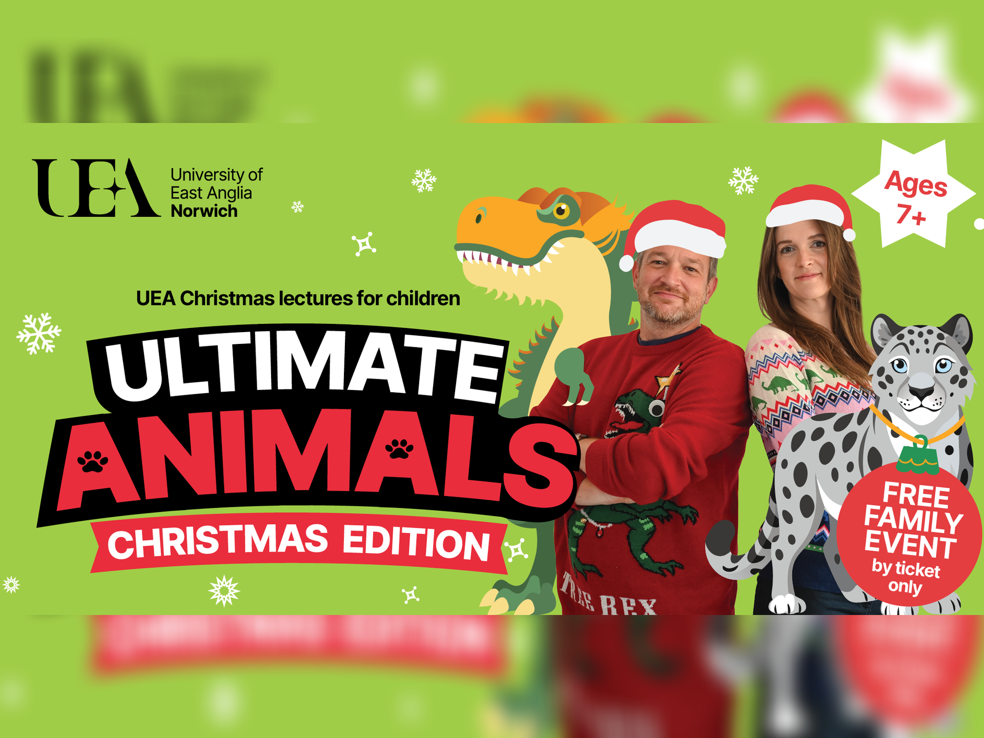 UEA Christmas lectures for children: Ultimate Animals