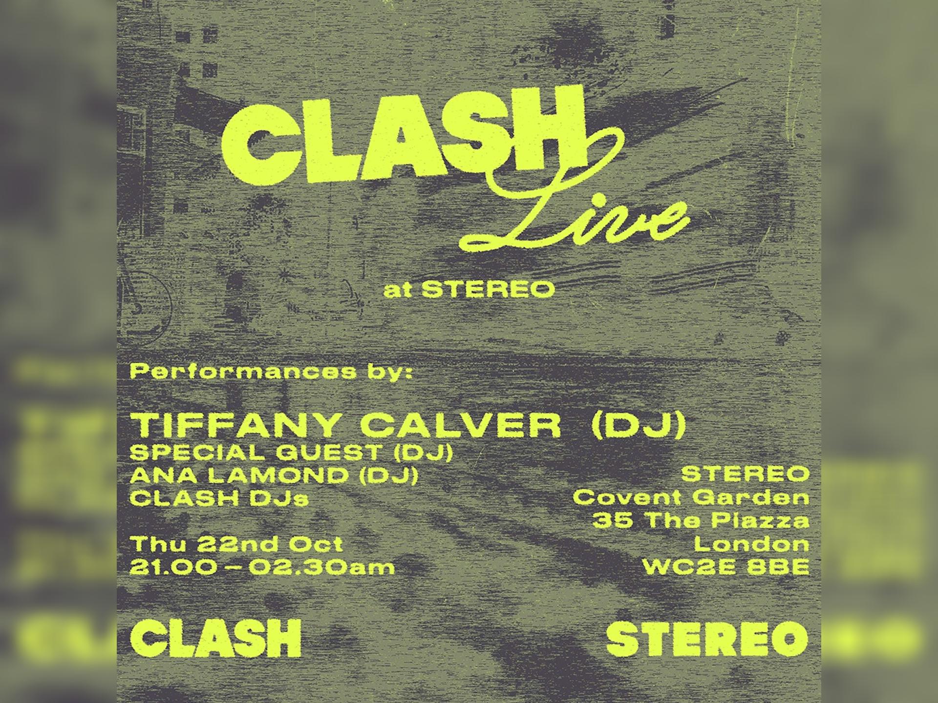 Clash Live Presents Tiffany Calver & More!