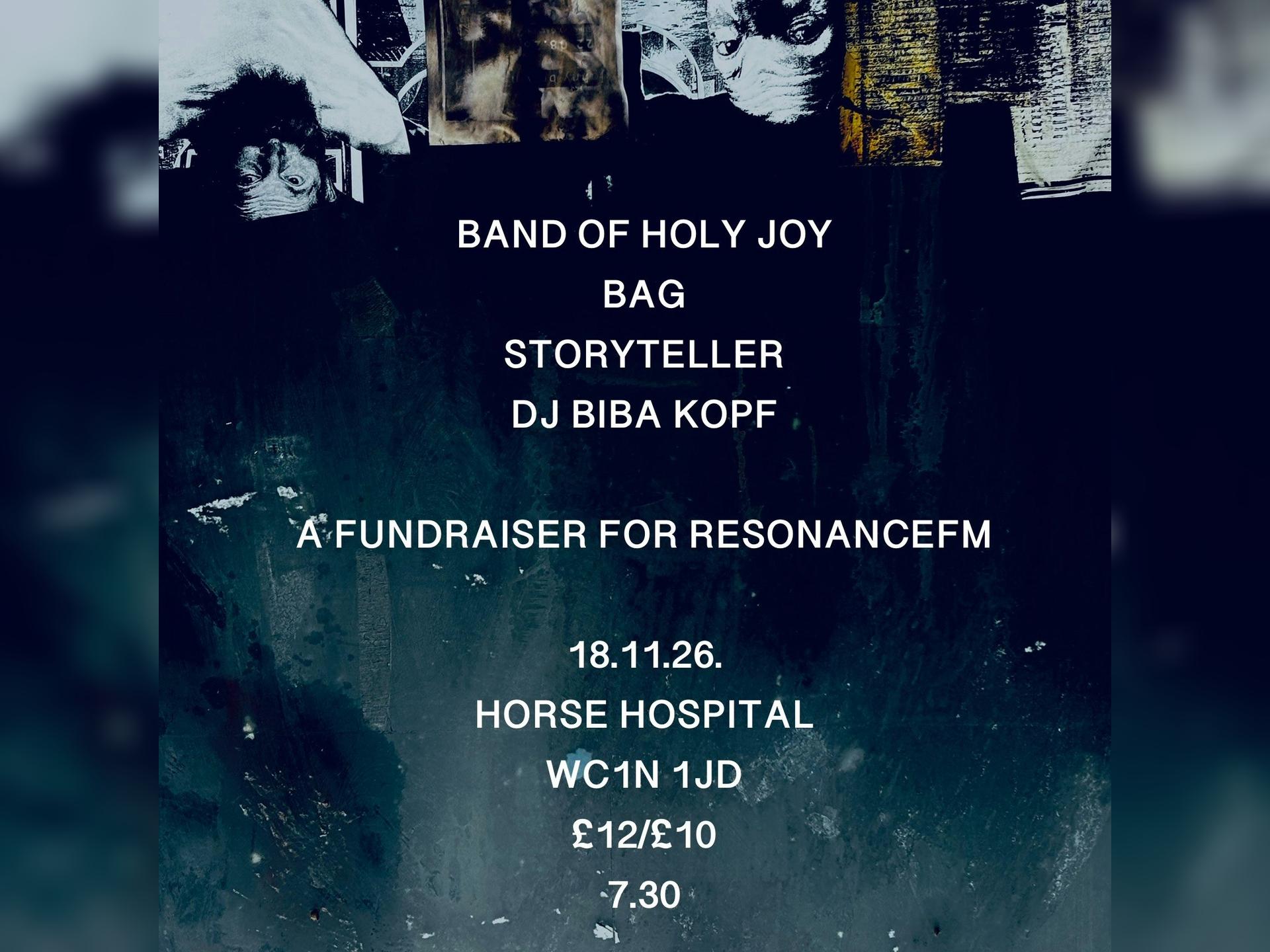 Band of Holy Joy - a Resonance Fundraiser