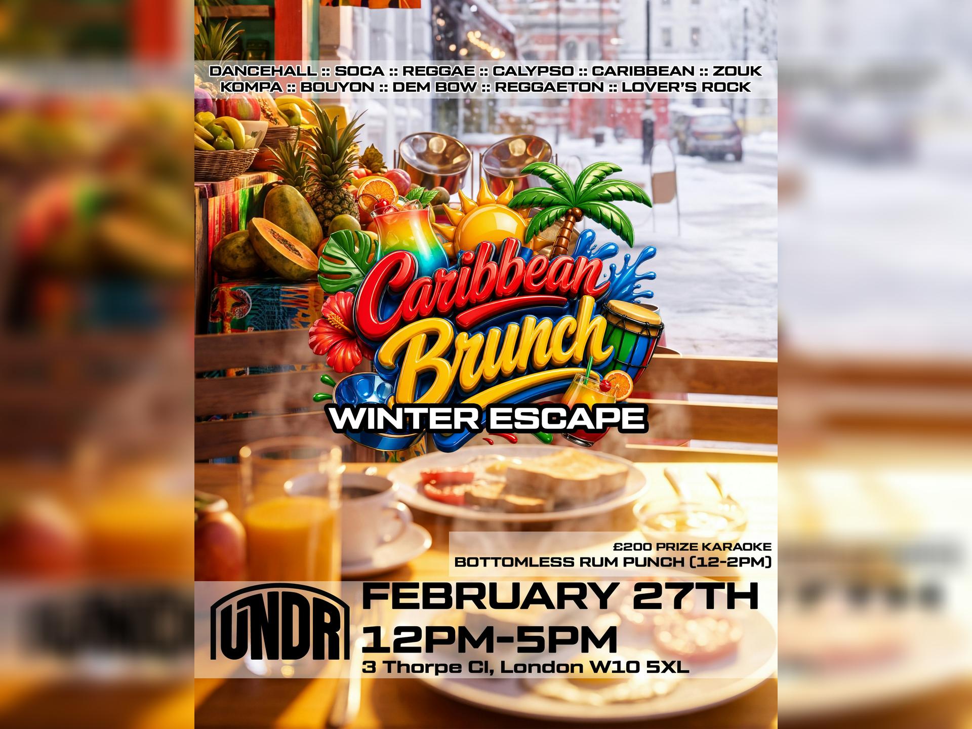 Caribbean Brunch (February) Winter Escape
