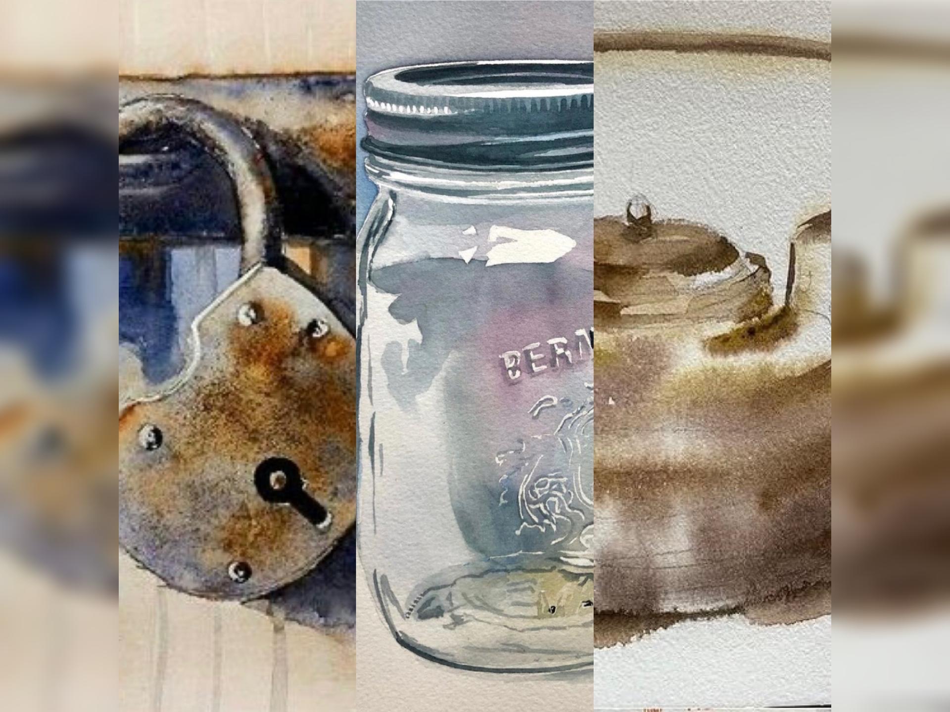 Three Week Course: Watercolour Still Life With Viktoriia Bezugla, Objects With a Story