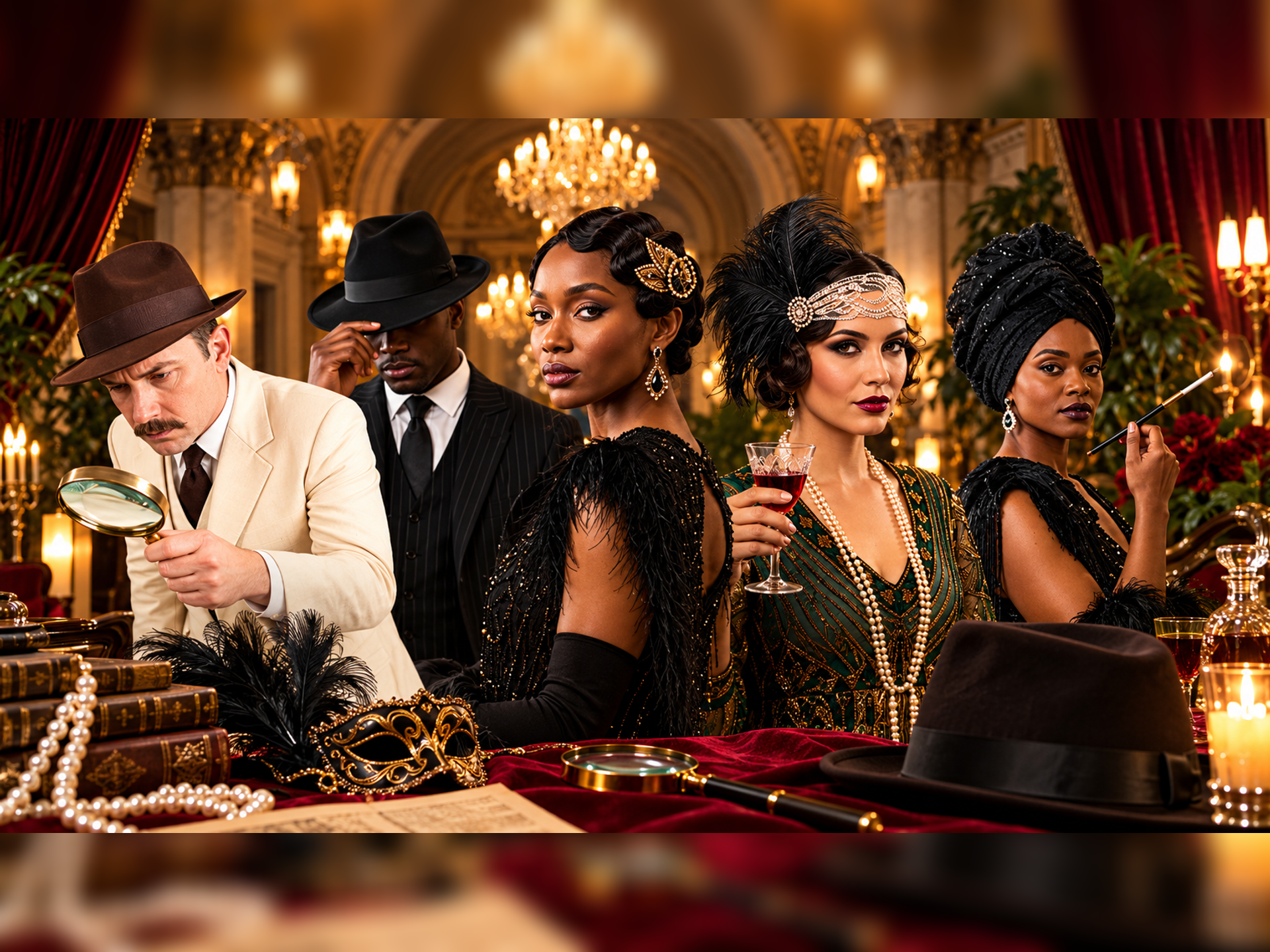 Murder Mystery Night: Afro Vintage Dinner, Dance & Deadly Secrets
