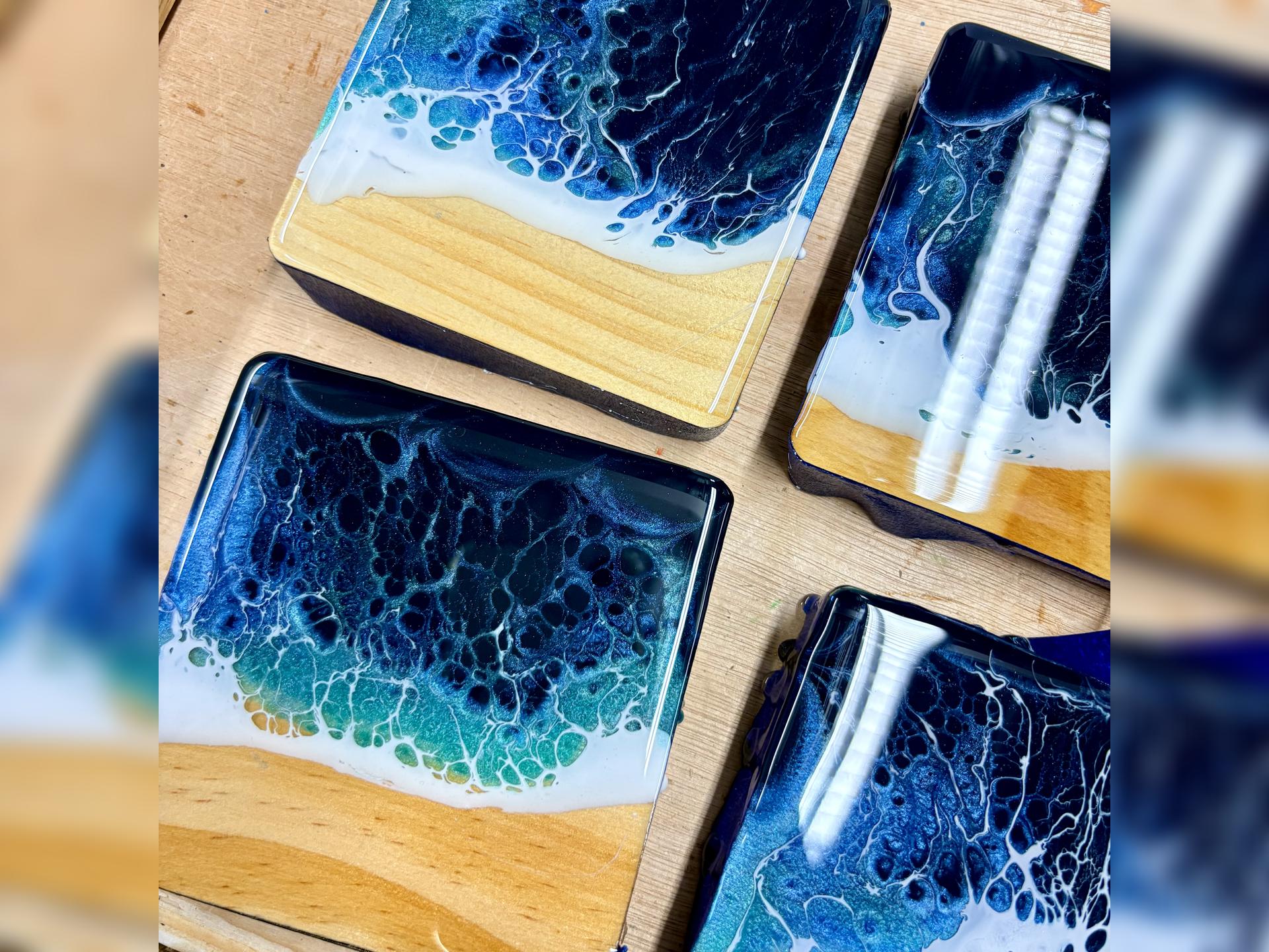 Beginner Resin Coaster Experience