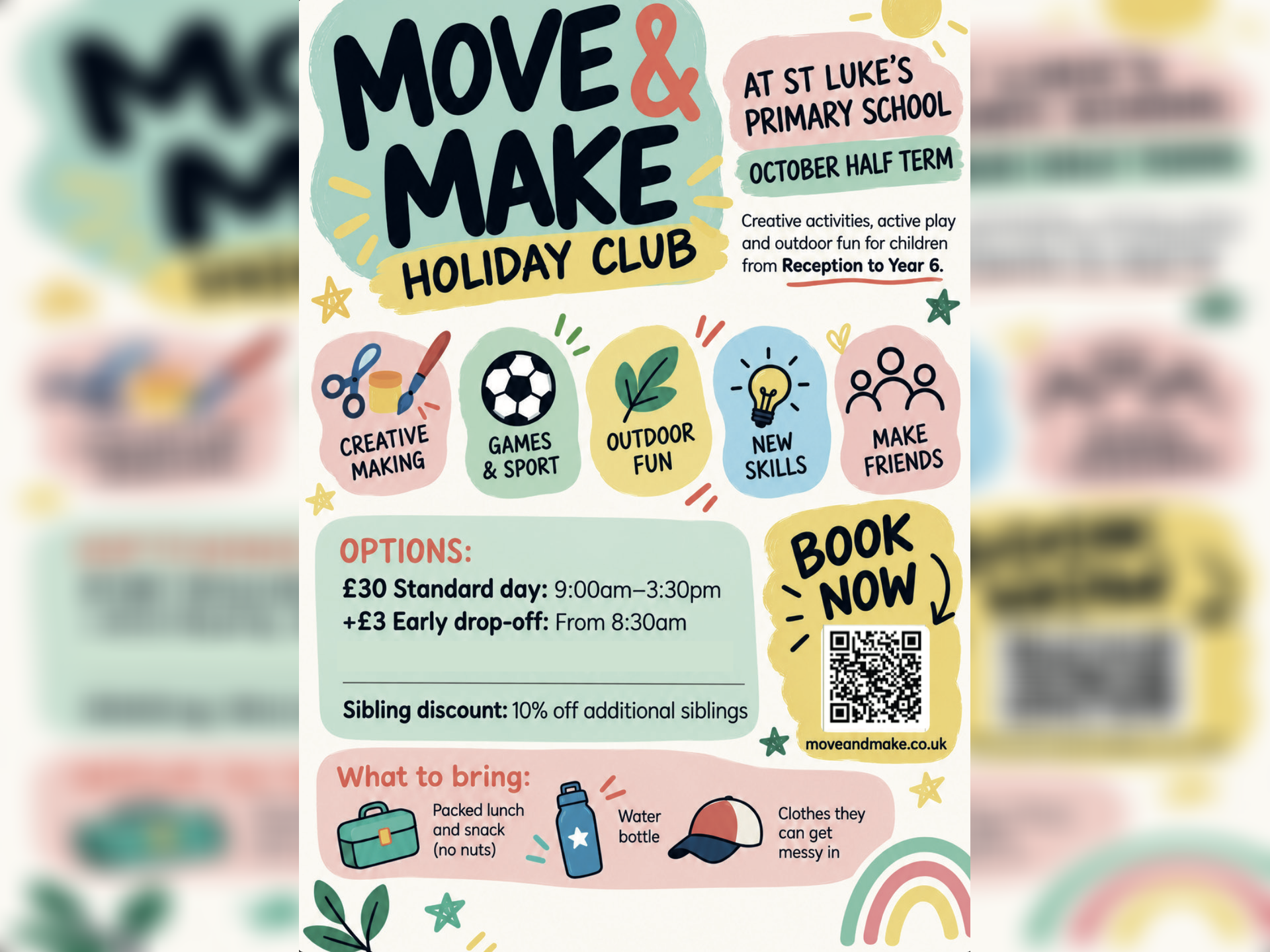 Move & Make October Half Term Holiday Club – Booking Now!