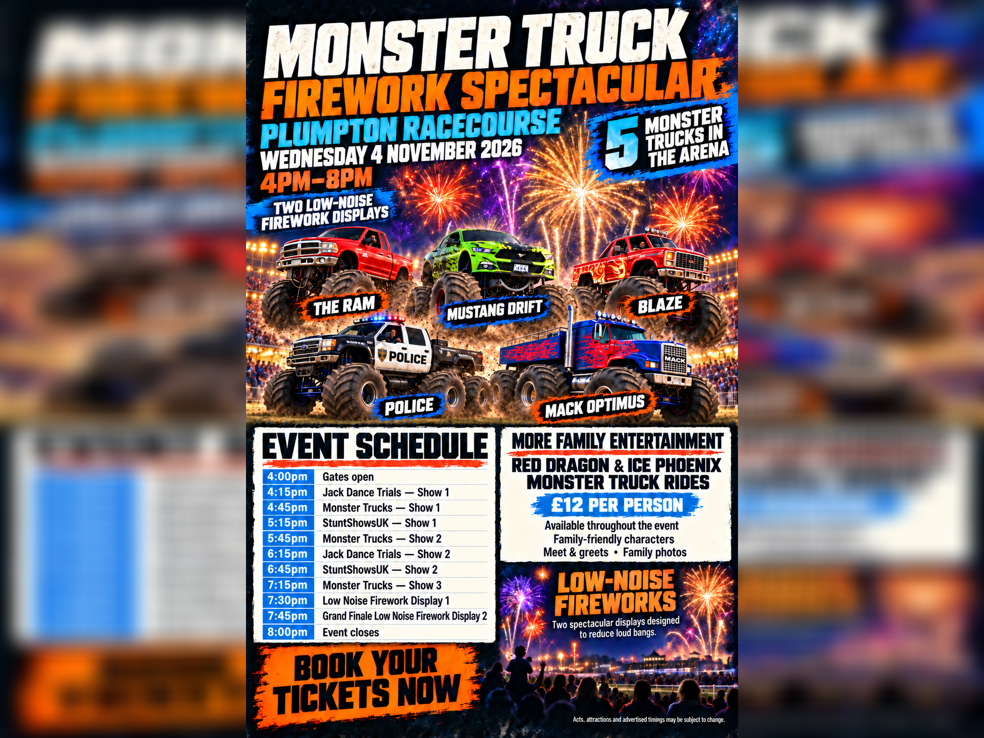 Monster Truck Firework Spectacular