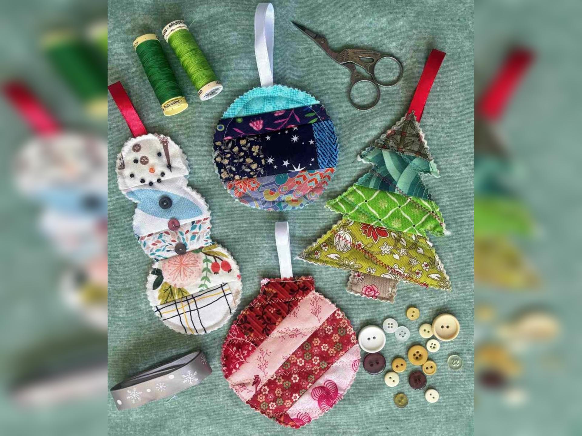 "Quilt As You Go" Christmas Decorations Workshop