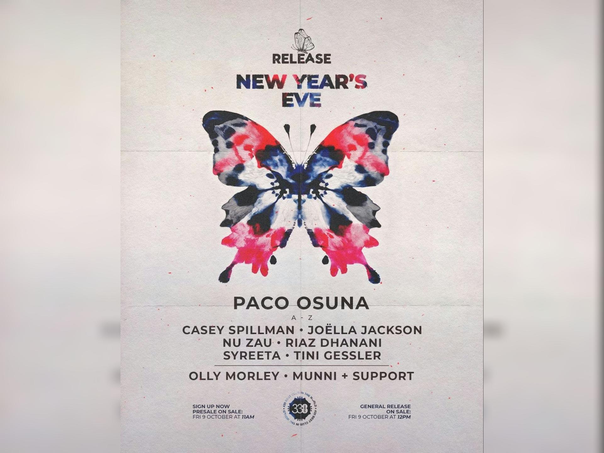 Release Nye W/ Paco Osuna, Syreeta, Tini Gessler +