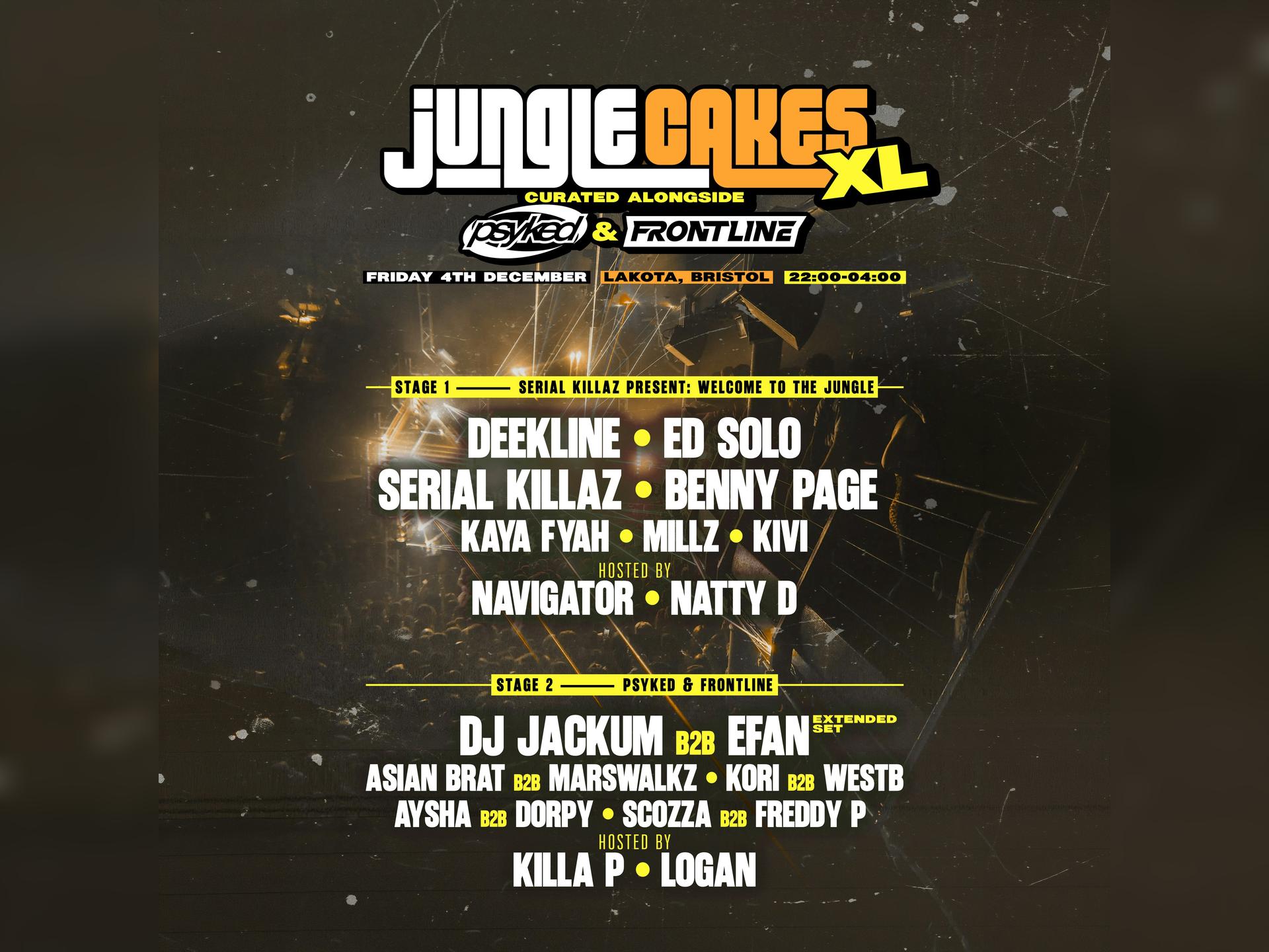 Jungle Cakes X Psyked X Frontline Xl