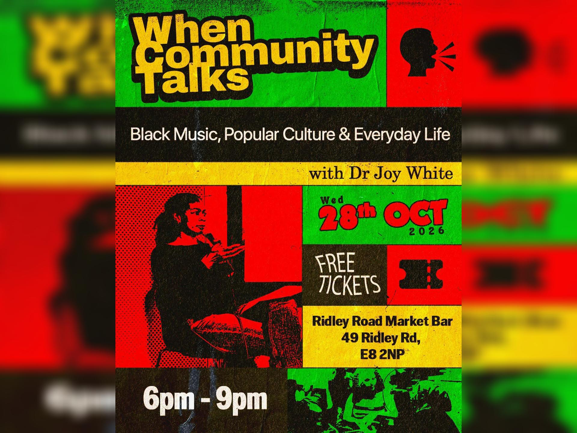 When Community Talks With Dr Joy White