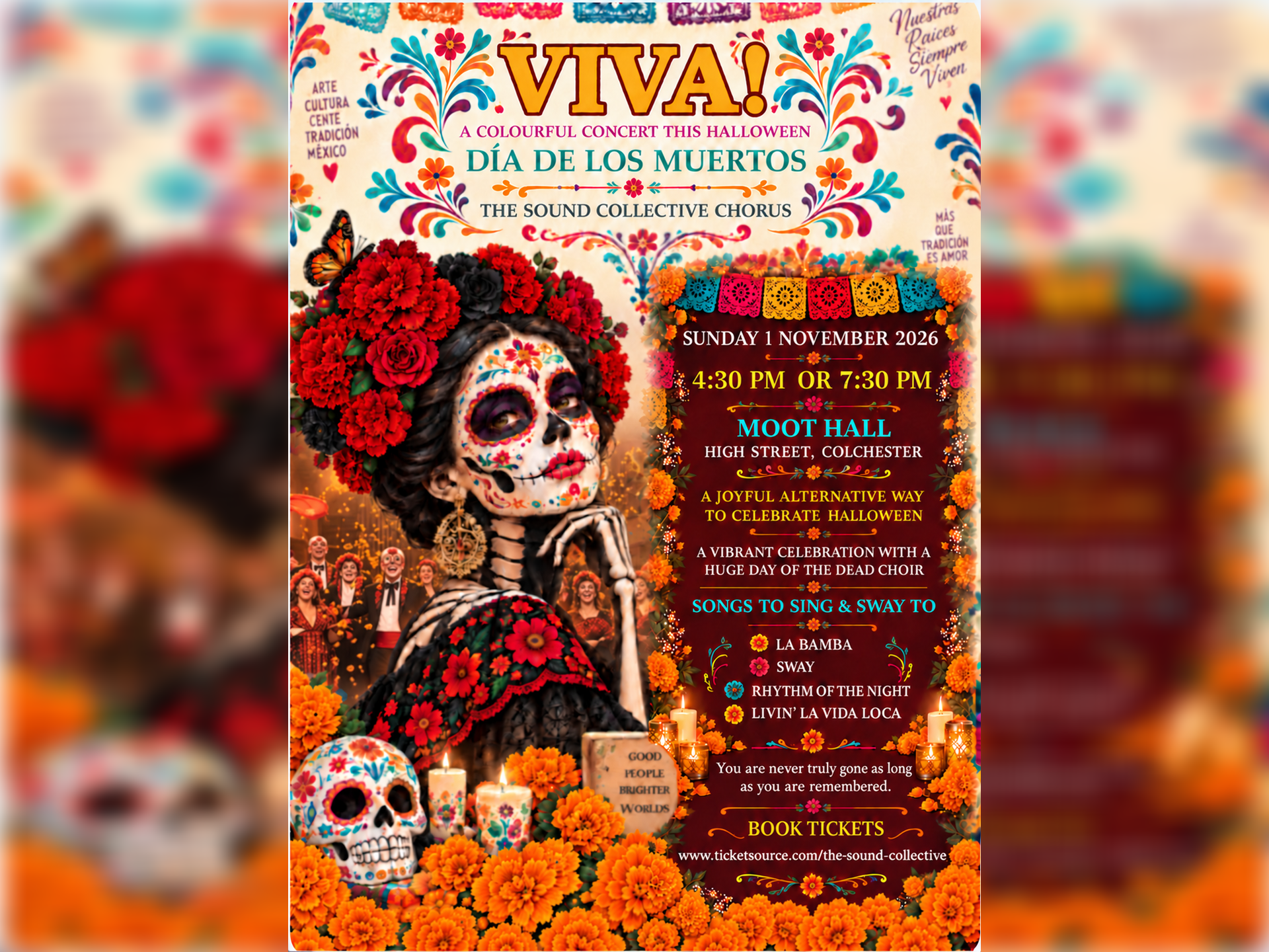 Viva! Día de Los Muertos: a Joyful, Dramatic & Colourful Alternative This Halloween